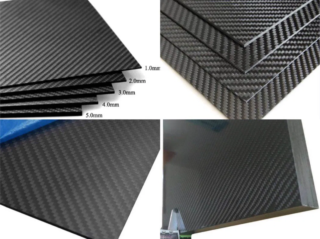 Factory Hot Sale 400X400mm 1mm 2mm 3mm Thick Carbon Fiber Plate