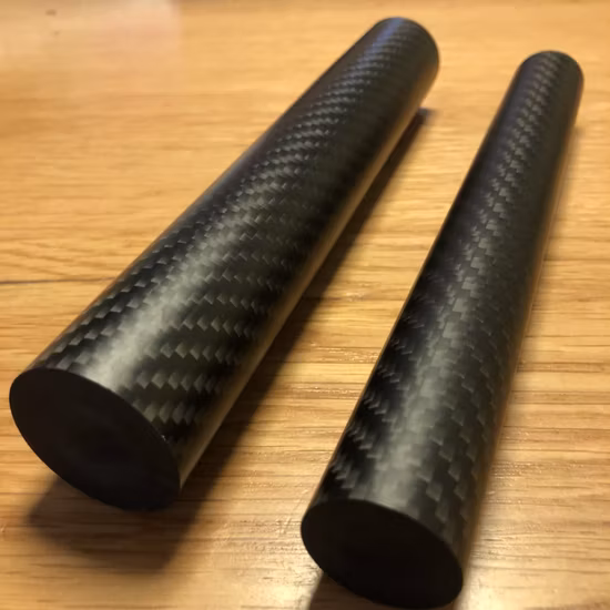 Customize 25mm/30mm Diameter 3K Twill Weave Matt Finish Solid Carbon Fiber Rods